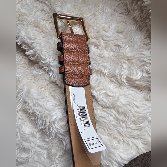 Michael Kors MK Monogramm Gold Studded Belt Small NWT - Picture 2 of 12